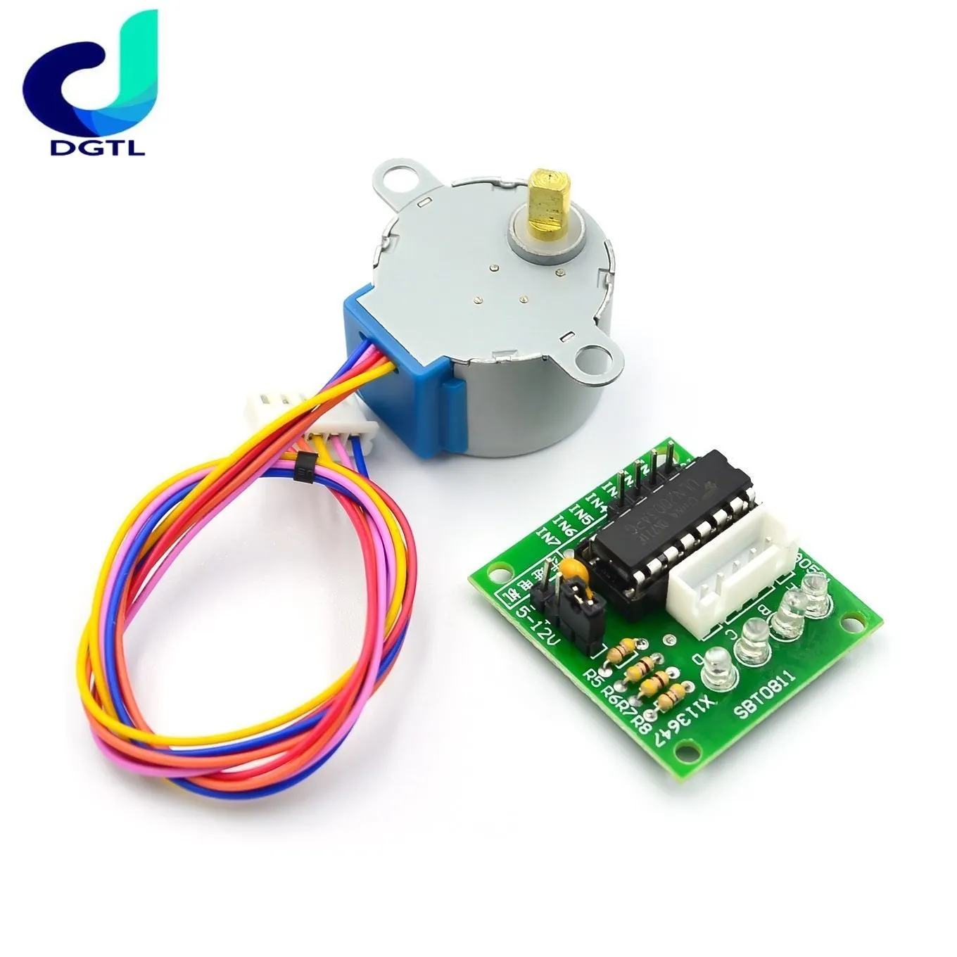 5V Stepper Motor 28BYJ-48 + ULN2003 Driver Test Module for Arduino,Micro Mini Electric Step Motor for PIC 51 AVR