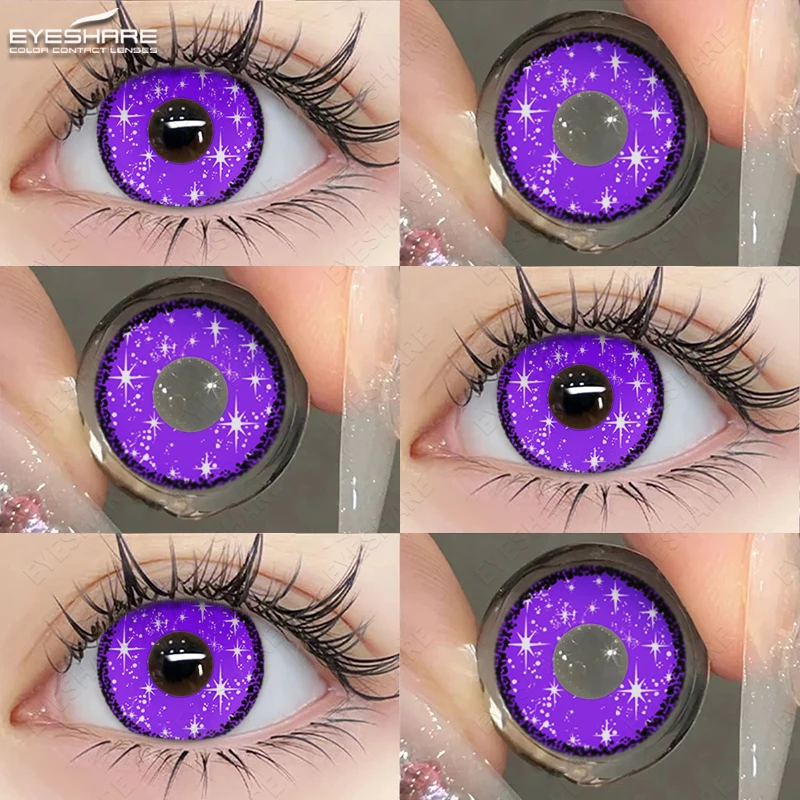 EYESHARE  Color Contact Lenses For Eyes 1Pair Anime Cosplay Colored Lenses Blue Halloween Lenses Contact Lens Beauty Makeup