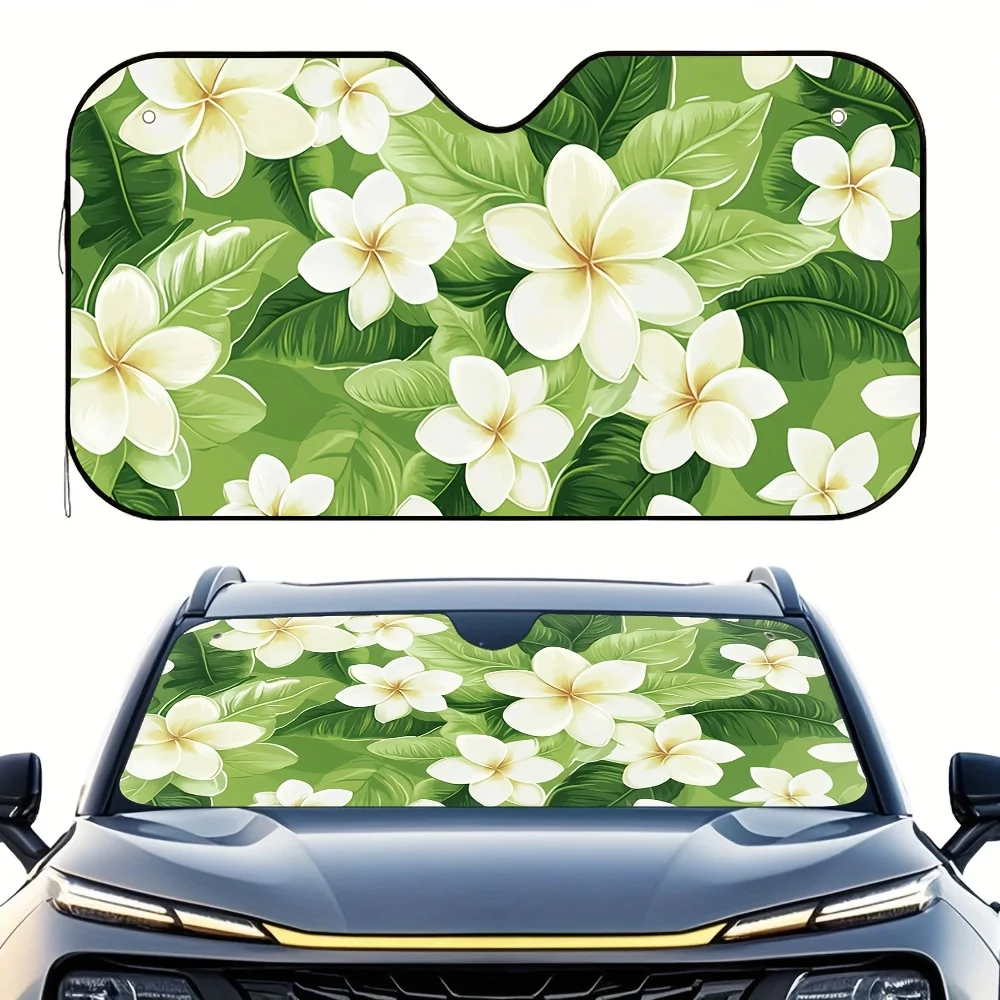 

1 шт., автомобильный солнцезащитный козырек Tropical Blooms, улучшенная защита от солнца для горных водителей, очаровательный автомобильный аксессуар, универсальный солнцезащитный козырек