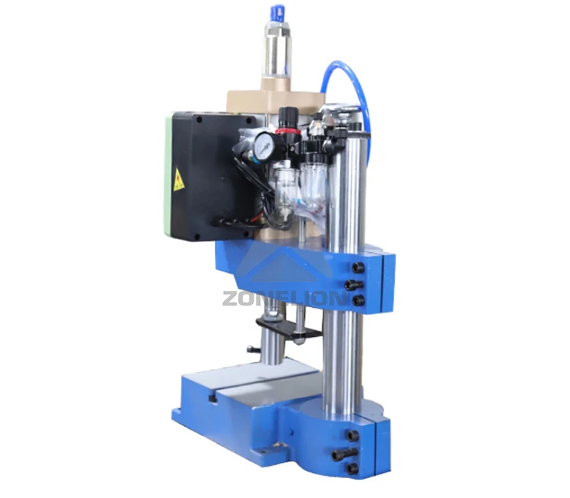 Single Column Coin Pneumatic Press Automatic Eyelet Stamping Machine Adjustable Force 200kg Punching Prices Table Press Machines