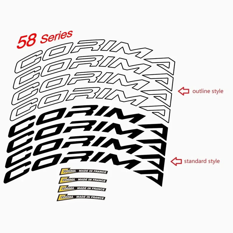 Bicycle Wheels Stickers for 2022 CORIMA MCC 32/47/58/WS58 Vinyl Waterproof Antifade MTB Road Bike Protective Decal