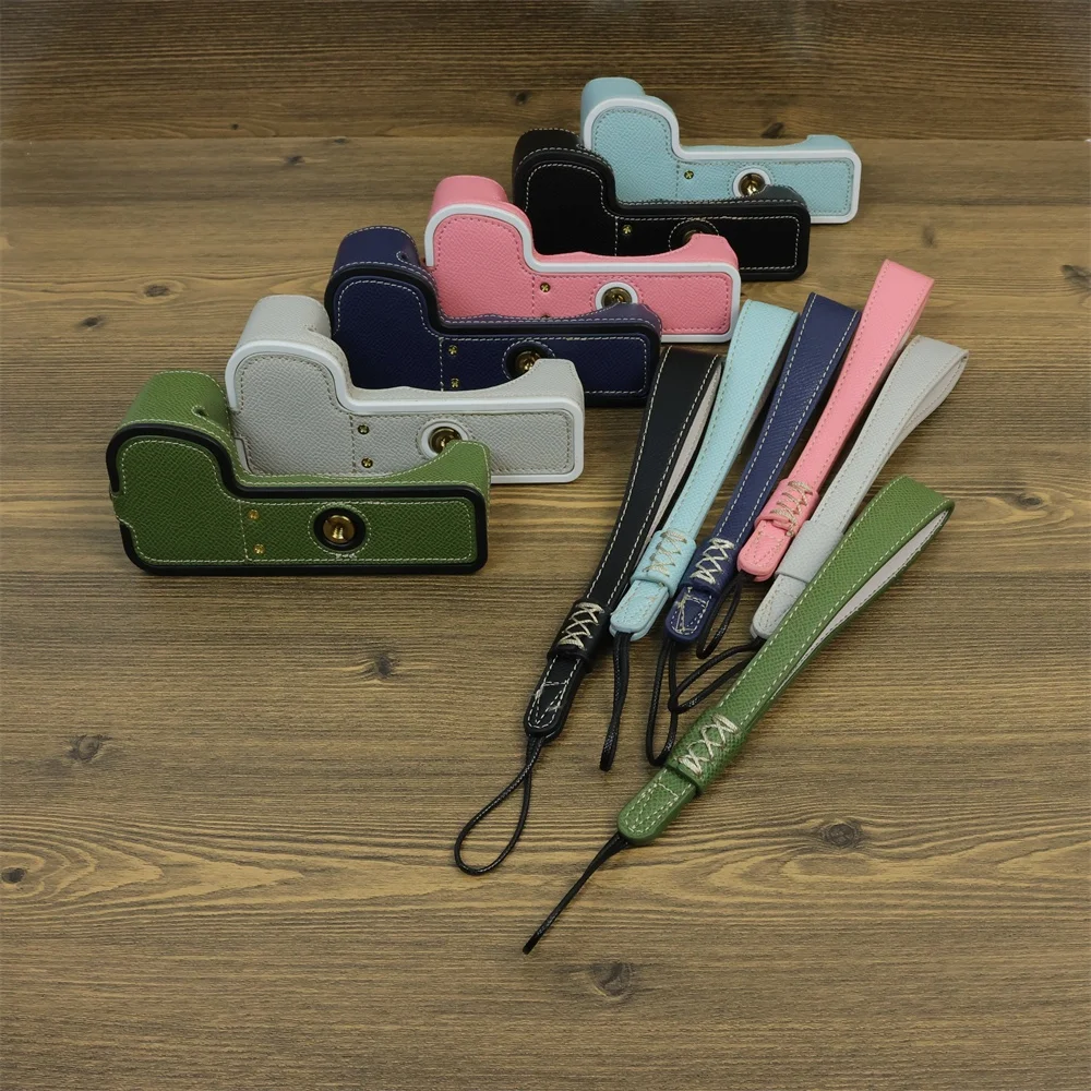 Fujifilm xs20カメラケース、puレザー製、リストストラップ付き