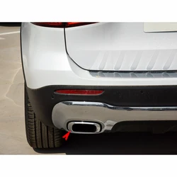 For Mercedes Benz GLB X247 W247 A 2478859900 A2478850001 Exhaust Pipe Cover Rear Bumper Chrome Chromium Trim Accessory