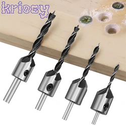 Countersink Drill Bit Set Reamer Woodworking Chamfer HSS Flute Drill Bits Chamfer Reamer for Woodworking Drill Bit Power Tools