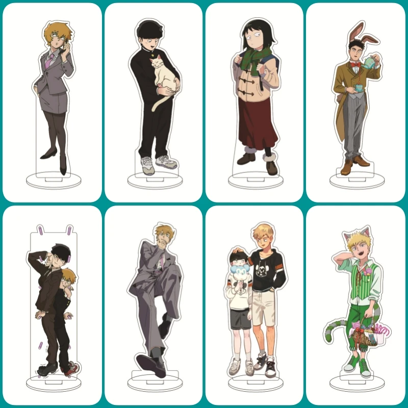 Shigeo Kageyama Hikari Kaga Cosplay soporte acrílico adornos figura soporte Anime Mob Psycho 100 regalos de Halloween