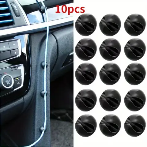 車のダッシュボード,10個,携帯電話充電器,ケーブルマネージャー,フック,ヘッドフォン,ケーブルオーガナイザー,クランプ,車内アクセサリー