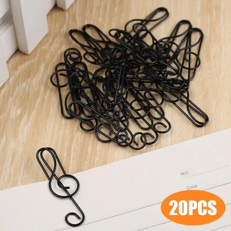 20PCS/Set New Creative Cute Note Metal Memo Paper Clips Set Index Bookmark For Books Office School Stationery Supplies