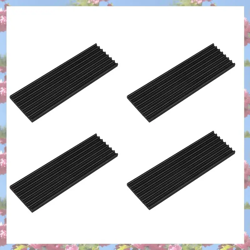 Top Sale 4X Aluminum Heatsink Chipset Heat Sink,With Cooling Pad,For NVME NGFF M.2 2280 PCIE SSD