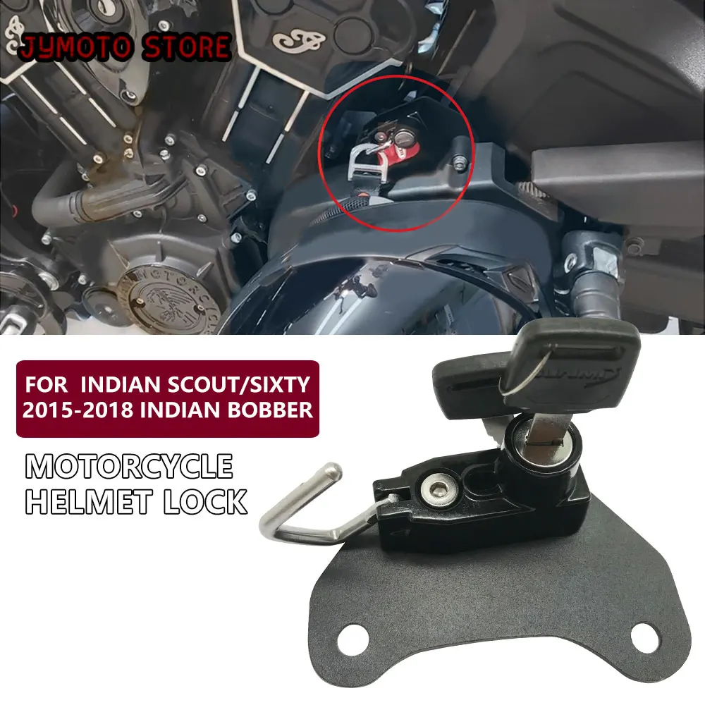 Helmet Lock Universal Anti-Theft Helmet Security Lock for Indian Scout Bobber Sixty Accessories