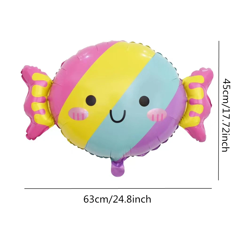 23pcs Summer Cute Ice Cream Candy Ice Cream Aluminum Film Balloon Children\'s Birthday Party Decoration