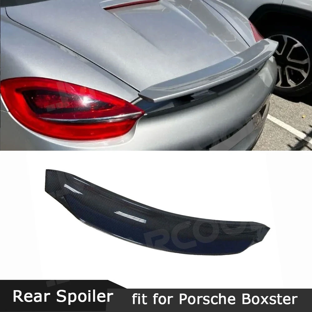 

Задний спойлер JMCARCOOL из настоящего карбона для Porsche Boxster S GTS 981 GT4 2013-2016, спойлер на багажник автомобиля, крылья
