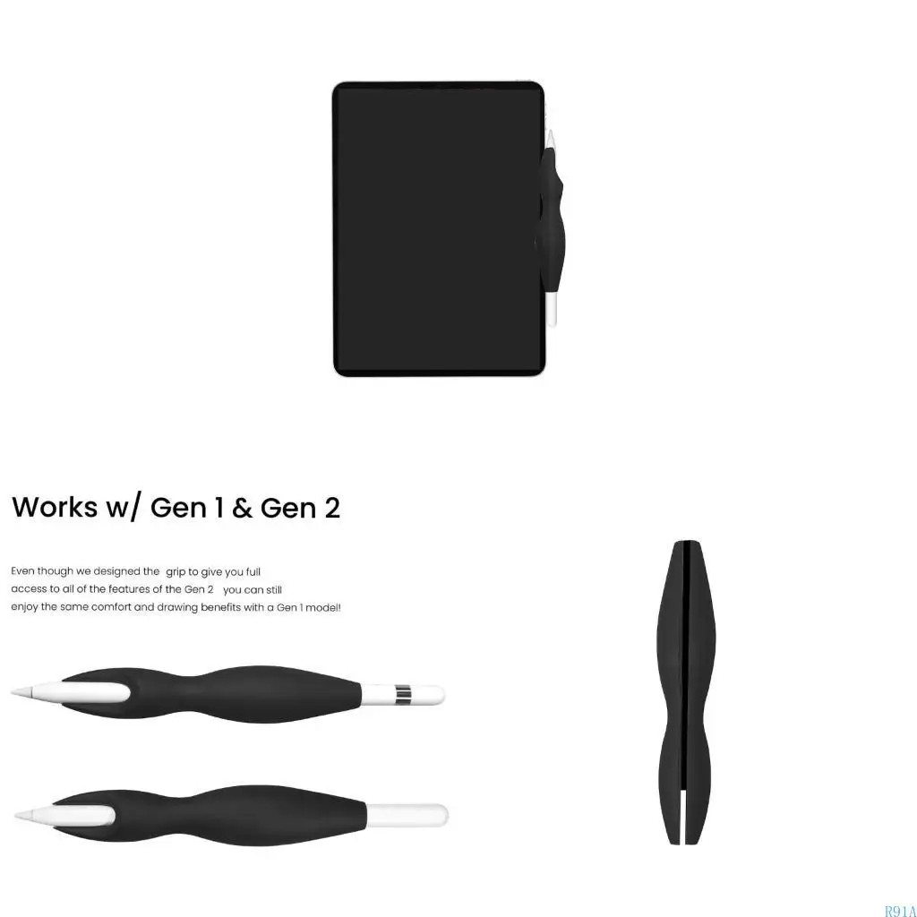 R91a Tablet Tablet Touch Pen Grip Sleeve لقلم رصاص 2 جيل يوفر الراحة والتحكم استمتع برسم طويل #1
