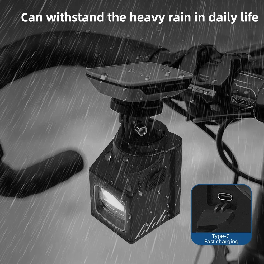 مصباح أمامي للدراجة على الطريق 1600 لومن مع جهاز تحكم عن بعد مقاوم للماء وقابل لإعادة الشحن ملحقات الدراجة الجبلية