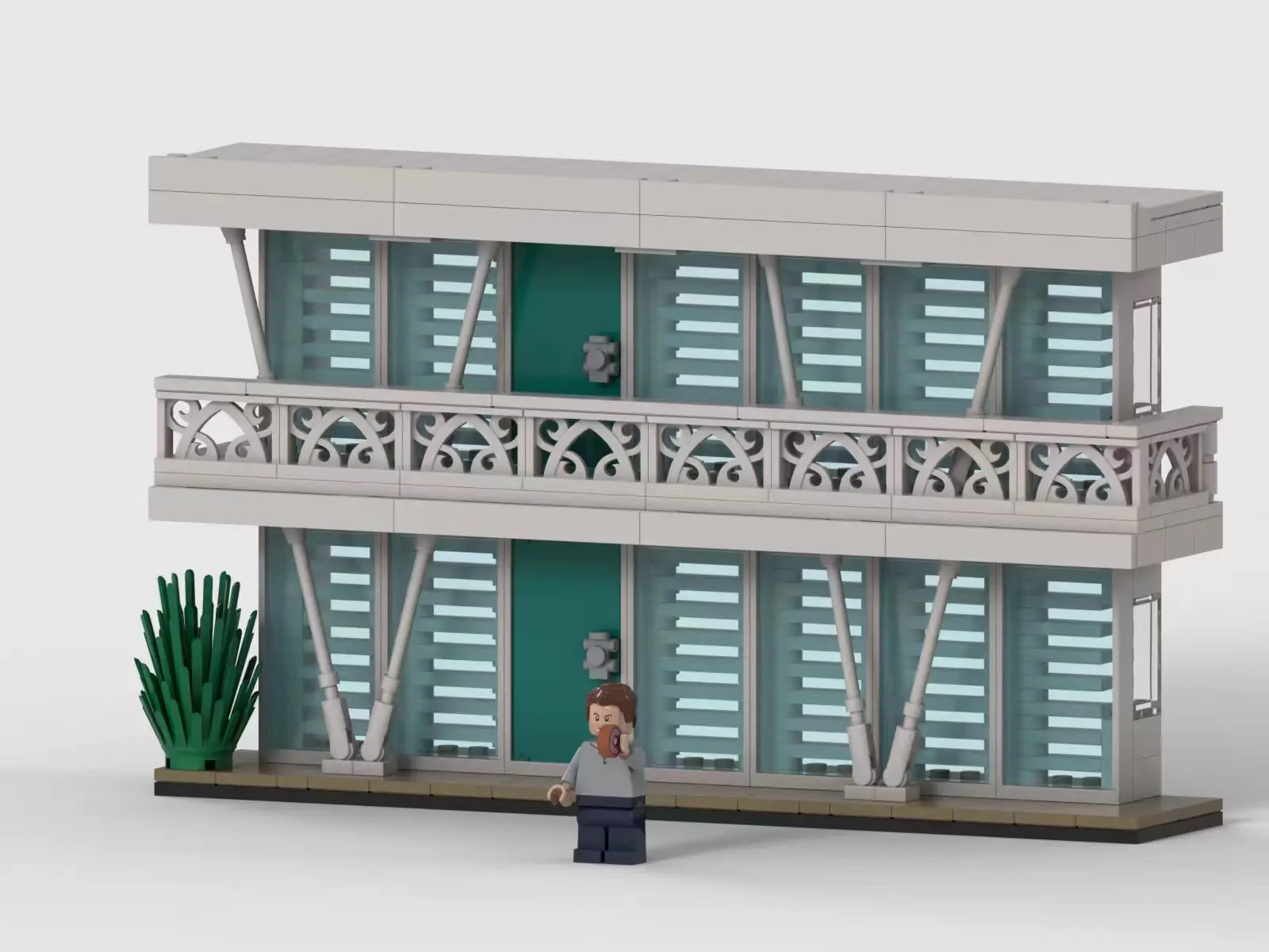 نموذج الفيلم الشعبي شقة moc Dexter نسخة من صندوق الكأس وحدات التكنولوجيا الهدايا عطلة تجميع ألعاب أطفال البدلة #2