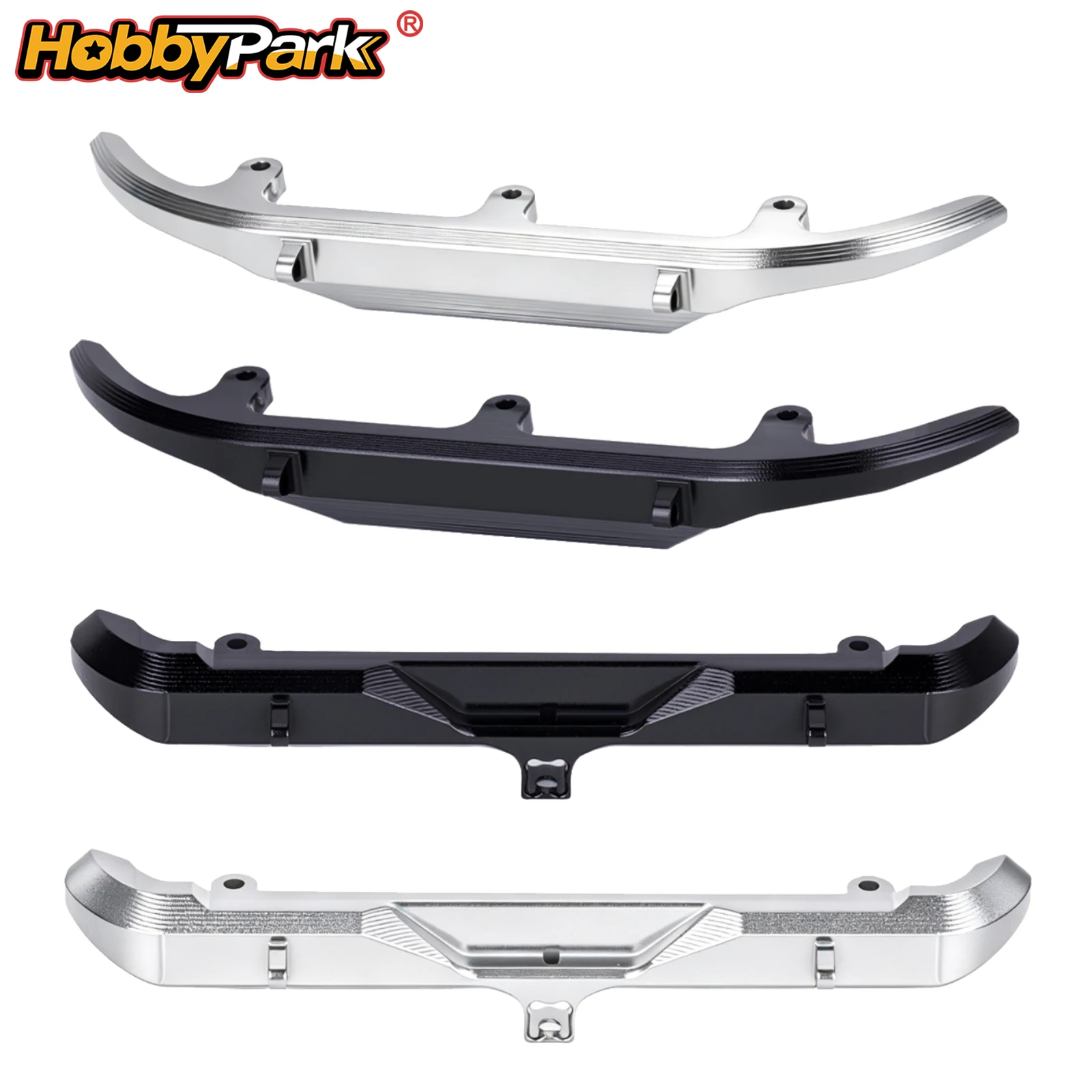 

HobbyPark Aluminum Bumpers Mount for 1/30 Axial SCX30 Upgrades Parts (Front-Black)