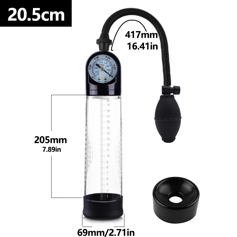 Penis Pump Vacuum Pump Toy for Adult Big Dick Erection Trainer Penis Enlargement Device Penis Enlarger Extender Sex Toys for Men