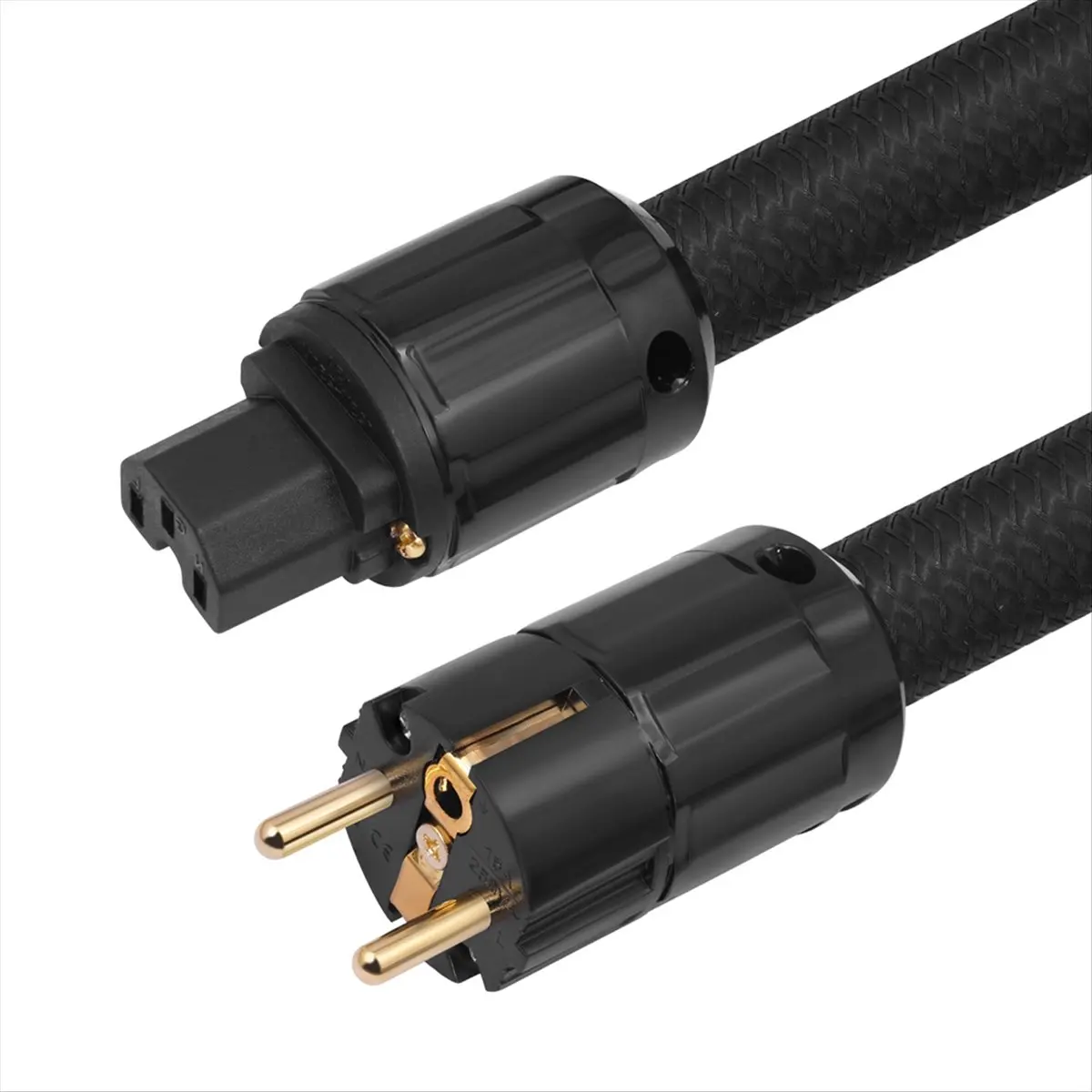 T35C 12AWG HiFi Power Cable, HiFi Power Cable EU Power Cable, 250V/15A for Speakers, Subwoofer, Turntable, Amplifier 200cm
