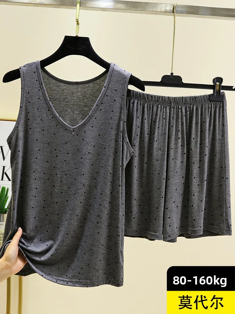 

Летняя легкая домашняя одежда в горошек из модала V-Ne Svel, свободный повседневный женский комплект из пятен, круглый комплект Ne