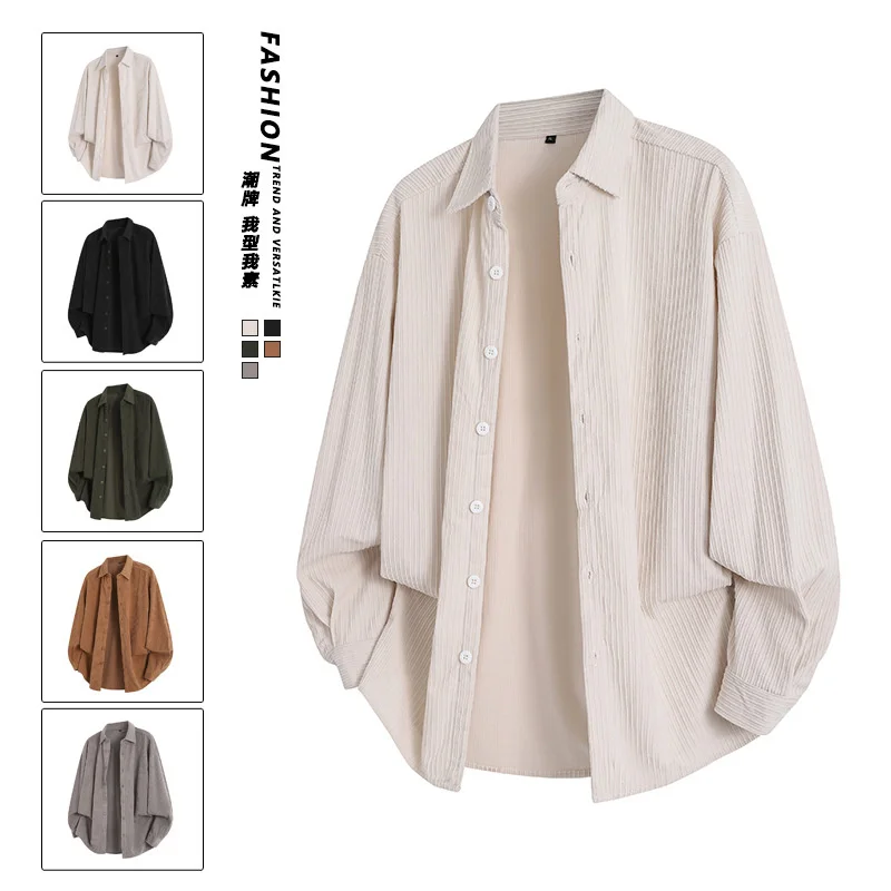 

Костюм-рубашка с длинными рукавами, стиль 2021, весна и осень, новый свободный повседневный универсальный костюм