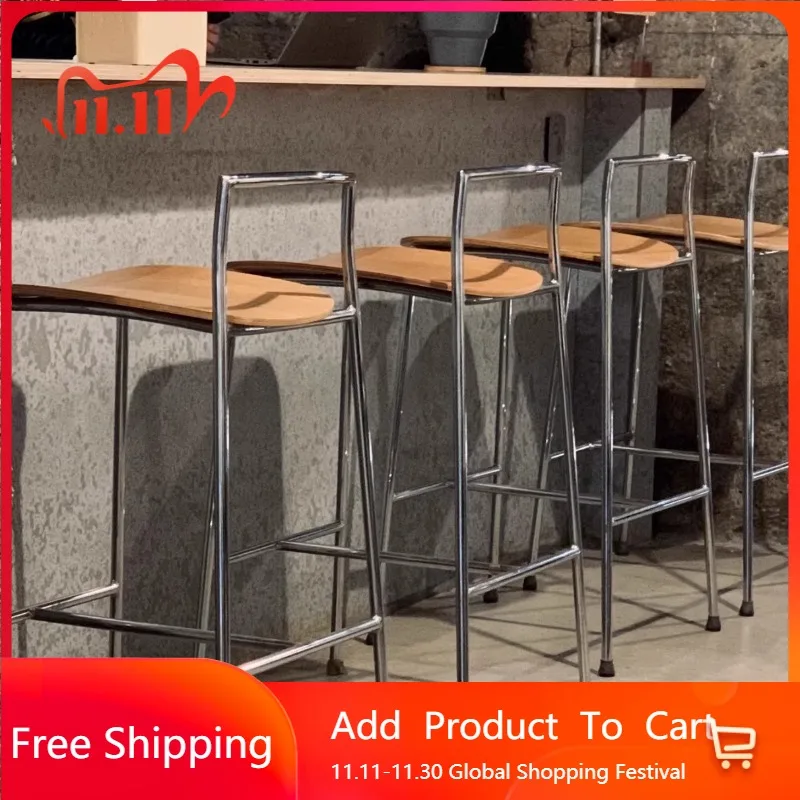 

Height Metal Bar Chairs Nordic Reception Desks Counter Bedroom Barstools Comfortable Relaxing Chaise De Bar Trendy Furniture