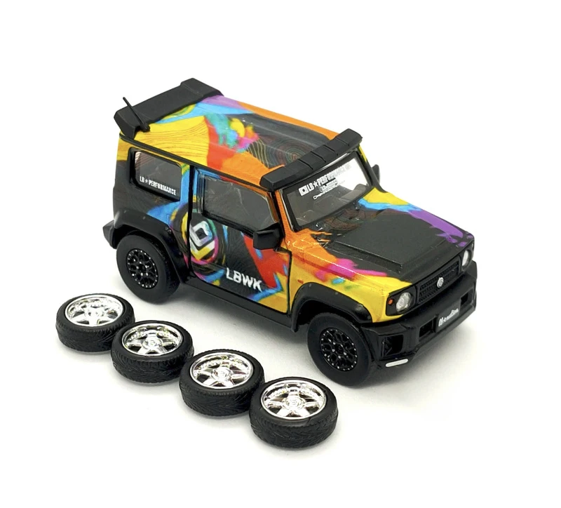 New 1/64 BM Creations Diecast toys Scale Miniature Car   Jimny LB*nation Mini G X by  3 inches Cars For Collection Gift