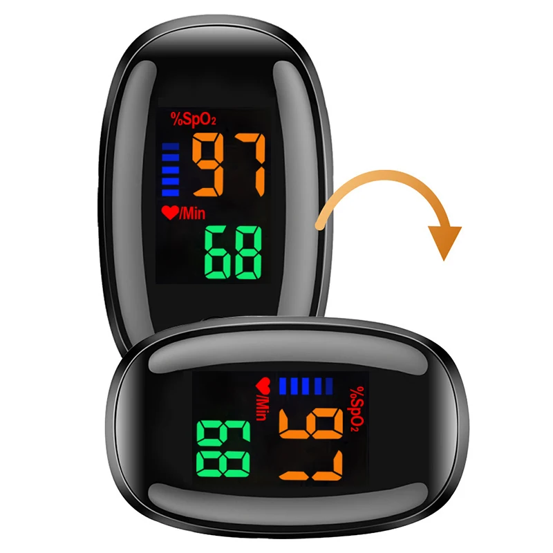 Medical Digital Fingertip Pulse Oximeter Blood Oxygen Heart Saturation Meter Fing er SPO2 PR Monitor