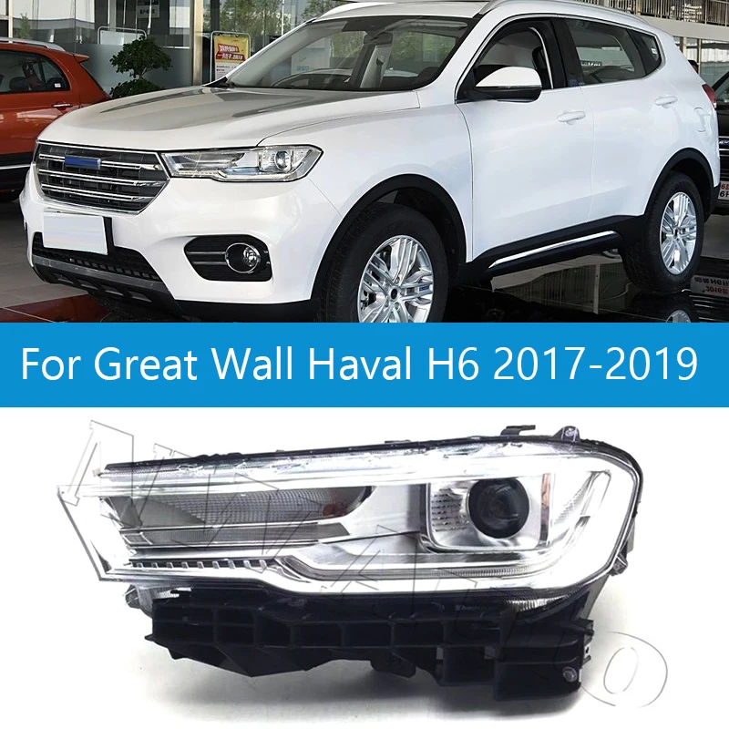 Front Headlight  Head Lamp Head Light Blue Label For Great Wall Haval H6 Blue 2017-2019