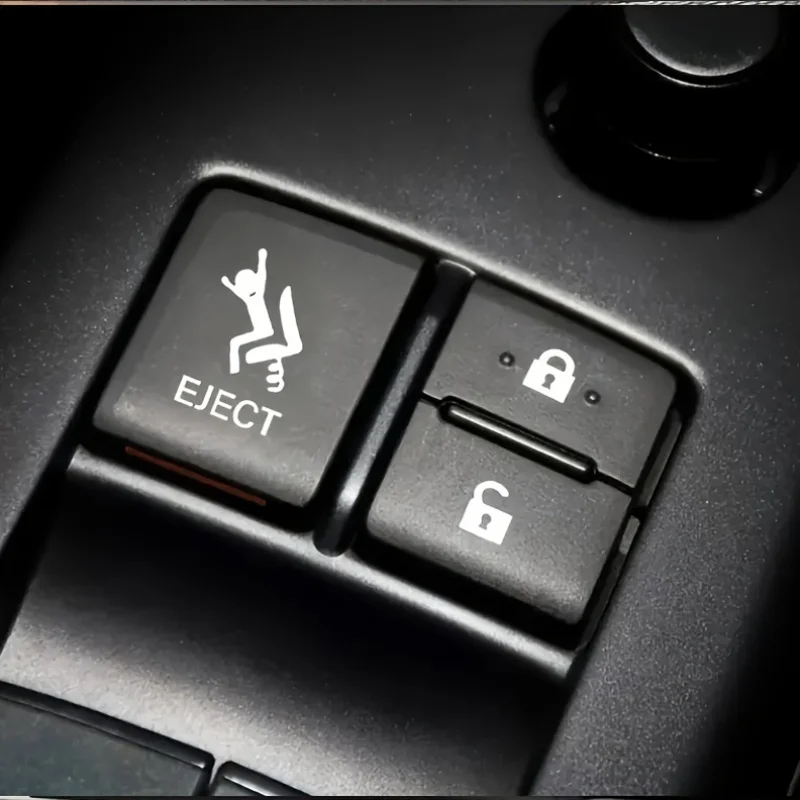 Weiße EJECT-Logo Wasserdichte Vinyl-Aufkleber Kreative Sticker für Auto, Motorrad, Laptop, DIY Modifizierte Ornamente und Zubehör – Detail 3