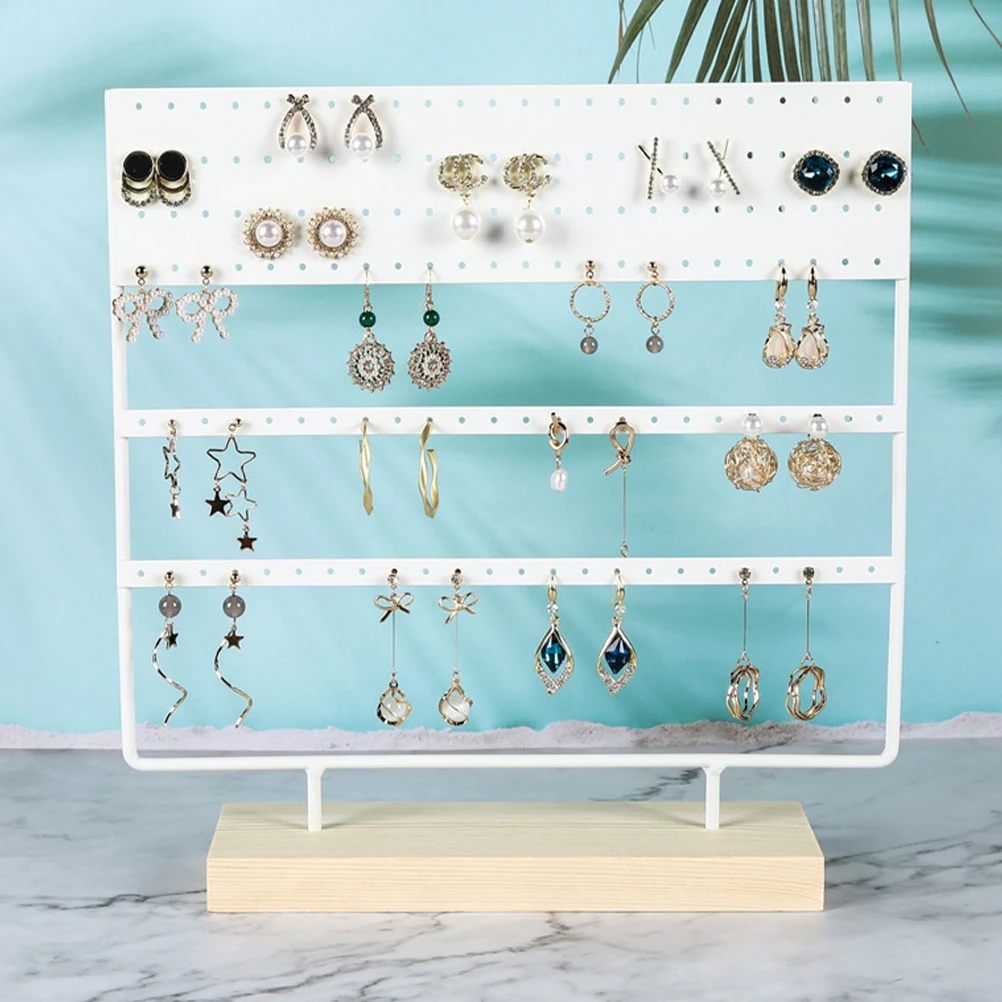 

Multi-Tier Holder Earring Organizer Display Storage Rack For Hanging Earrings Tabletop Jewelry Display Stand Home Supplies
