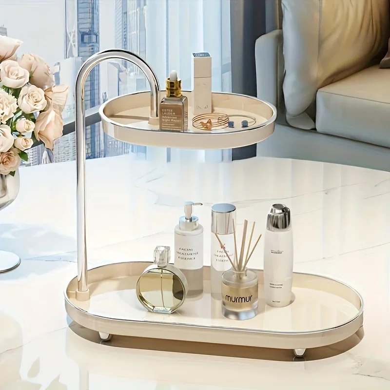 

Light Luxury Bathroom Storage Rack Storage Rack Dressing Table Skin Care Products Entrance Desk Key Miscellaneous Storage Rack