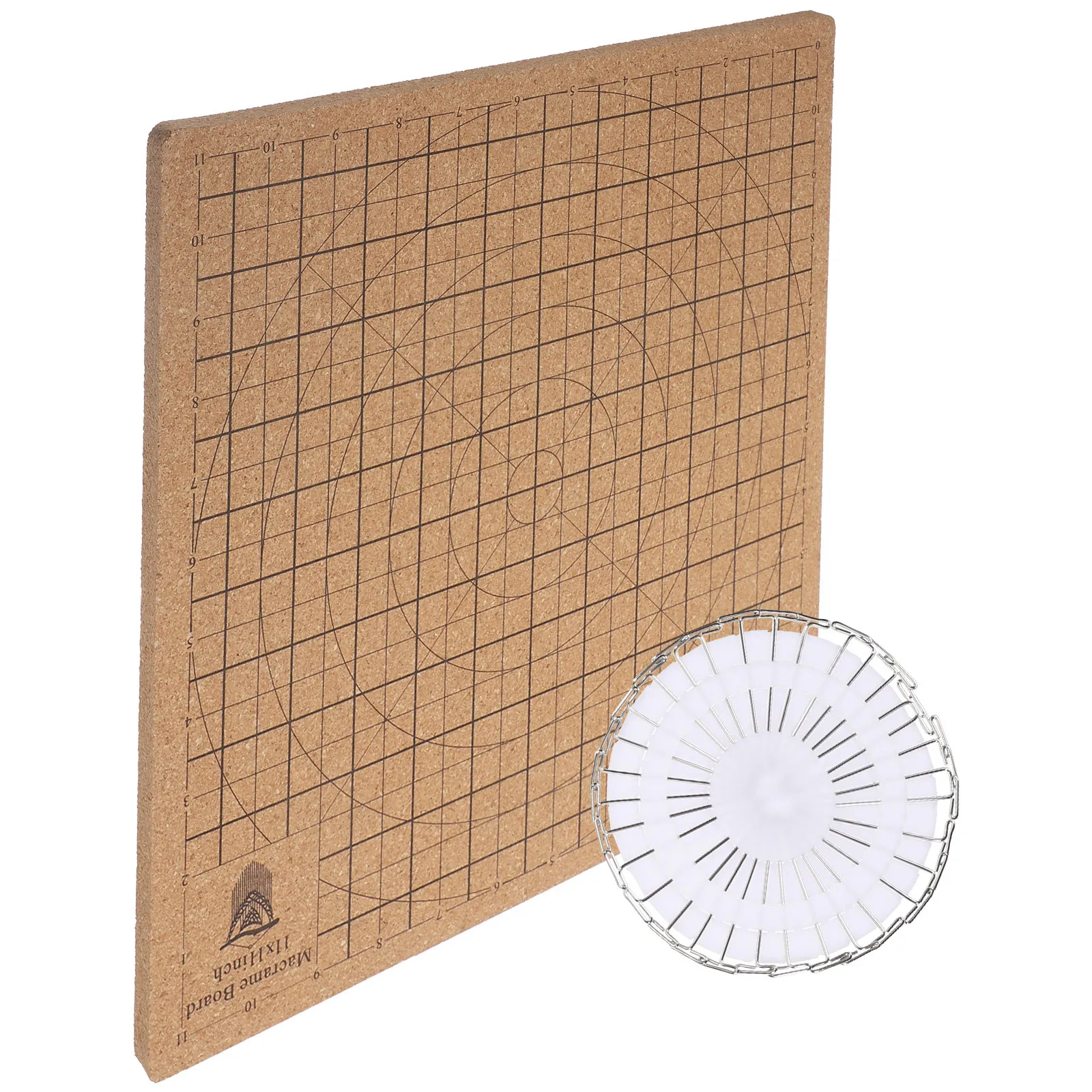 

Cork Macrame Board T Pins Knotting Measuring Projects Durable Portable Jewelry Making Macrame Supplies Cork Board