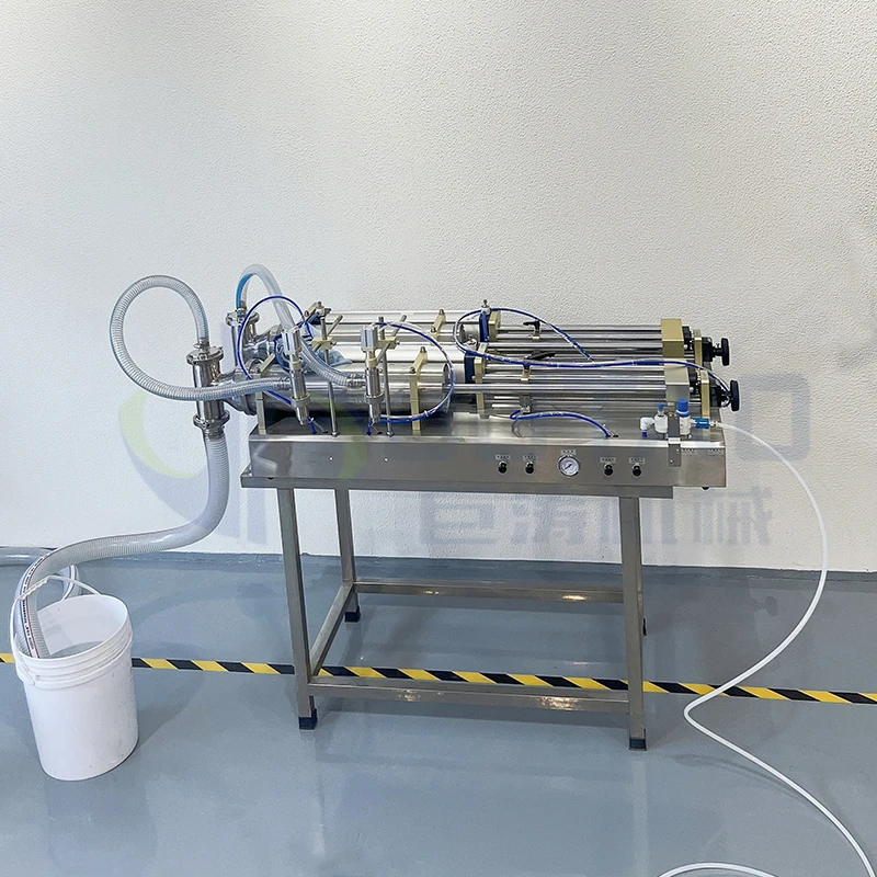 

Two Nozzles Horizontal Semi Automatic Liquid Pouch Filling Machine