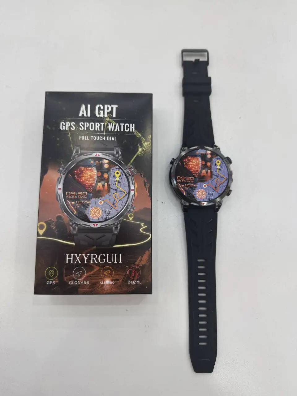 2025 في الهواء الطلق العسكرية لتحديد المواقع ساعة ذكية المدمج في ثنائي النطاق نظام تحديد المواقع البوصلة مقياس الارتفاع الدردشة GPT 5ATM مقاوم للماء الرياضة Smartwatch الرجال