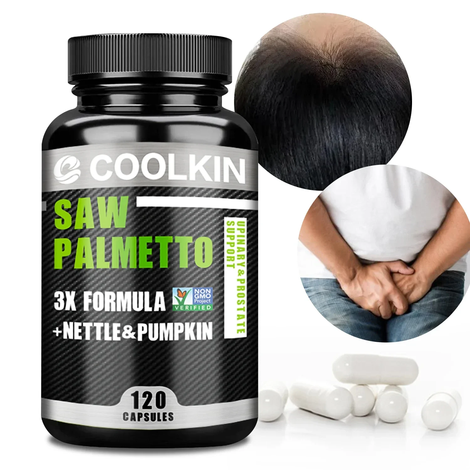 Saw Palmetto - Prostate and Urinary Tract Health, Promotes Hair Growth, Non-GMO