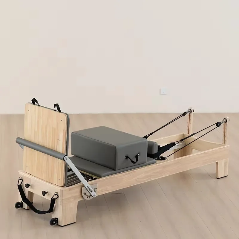 

XMSJ High Quality Oak Wood Pilates Reformer For Home Gym Wholesale Product