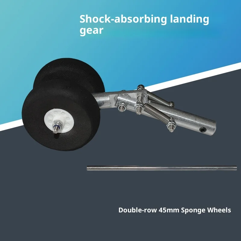 Modèle d'avion amortisseur train d'atterrissage aile fixe avion roue arrière roue à double rangée amortisseur train d'atterrissage pièces de jouets