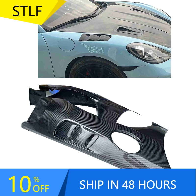 

STLFHigh Quality GT4RS Style Carbon Fiber Fender for Porsches 718 981 Boxster Cayman Carbon Fiber Fender Perfect Fitment