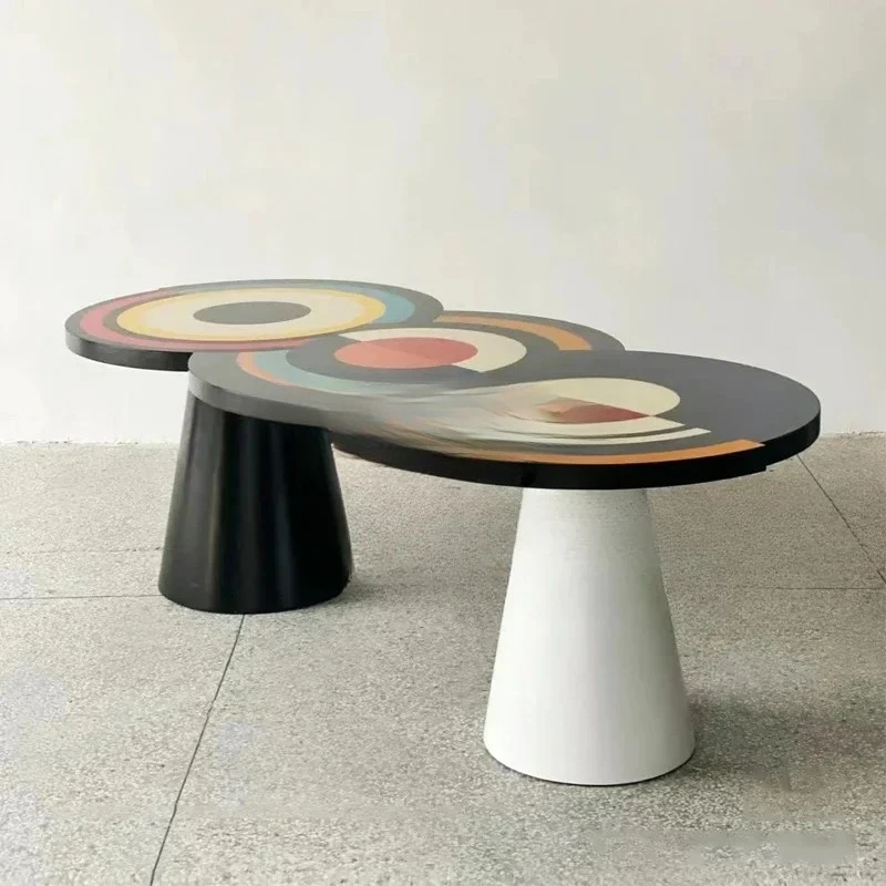 

Современный минималистичный обеденный стол для дома и гостиной, черный, с круглой ручкой, для небольшой квартиры.