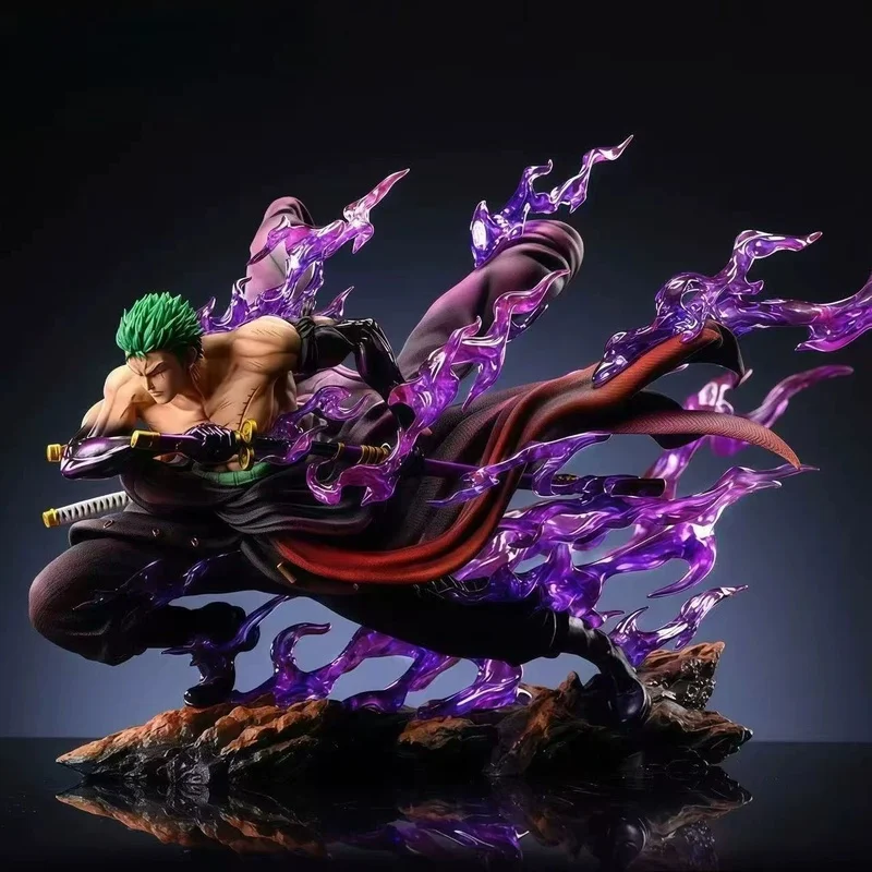 17CM One Piece Handheld Knife Pulling Suolong Gk Statue With Effect Parts Anime Handheld Model Ornament - view 3