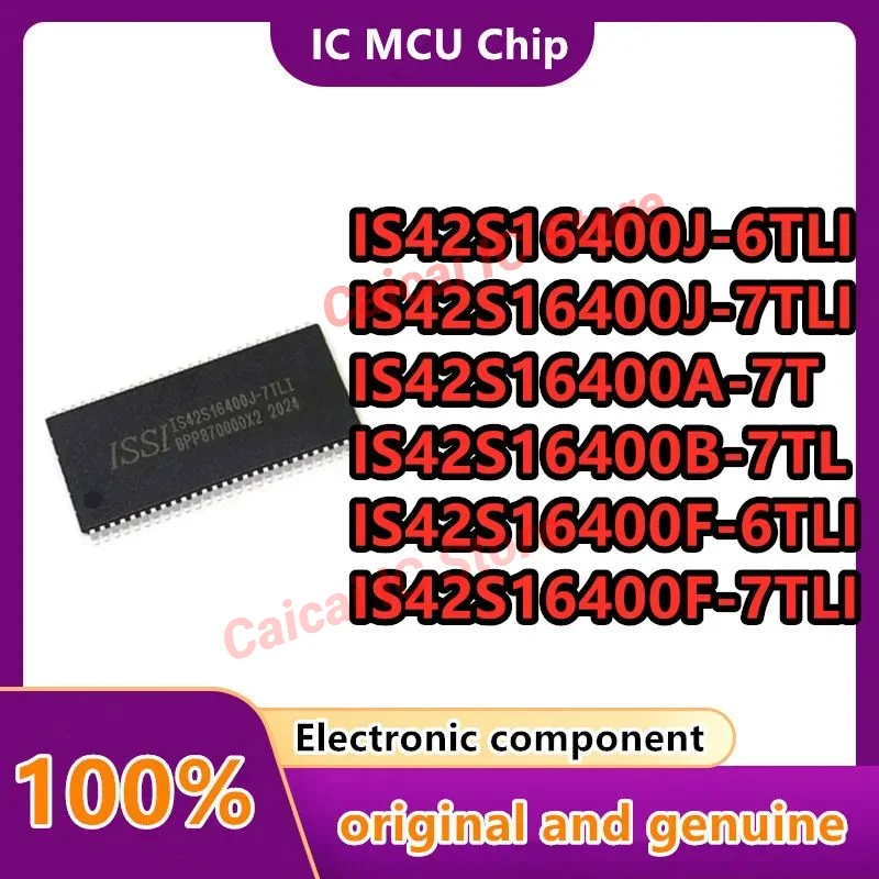 Chip de memória TSOP-54, IS42S16400F-7TLI, IS42S16400F-6TLI, IS42S16400B-7TL, IS42S16400A-7T, IS42S16400J-7TLI, 10pcs por lote