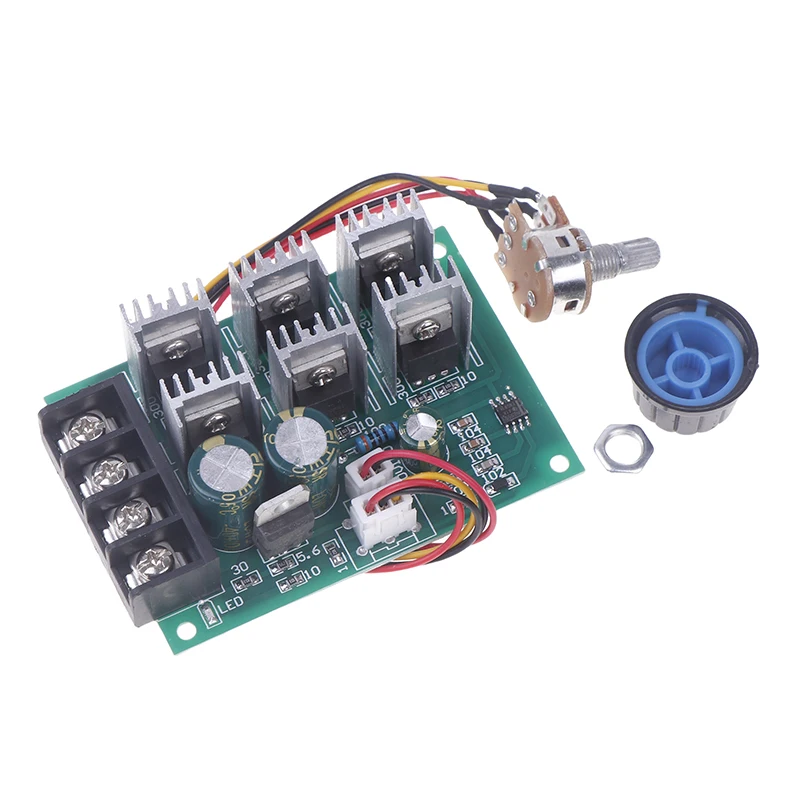 Regulador de velocidade do motor pwm dc 12v 24v 36v 48v módulo de acionamento de alta potência driver de motor de alta potência 40a regulador de corrente