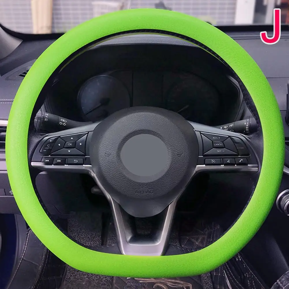 19-farbige Auto-Lenkradabdeckung aus Silikon für Sommermode, schweißabsorbierend, rutschfeste Griffabdeckung, allgemeine DIY-Teile – Detail 37