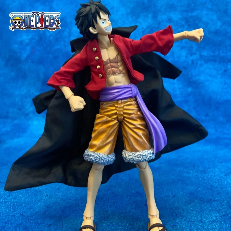 

One Piece Shf Anime Series Nika Luffy 5 Emperor Handmade Clothes White Jacket Coat Suitable for 1/12 Size Movable Humanoid Toy