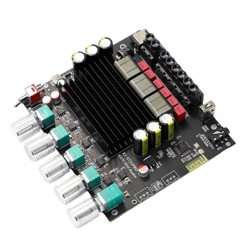 ST21PRO Bluetooth Digital Audio Power Amplifier Board 2.1 Channel 100Wx2+200W Subwoofer TPA3221 Exceeds 3116