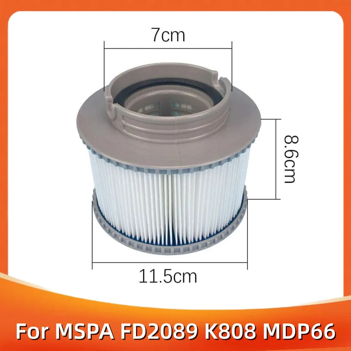 Inflatable Pool Filter For MSPA FD2089 K808 MDP66 Pool Water Filter Pump Replacement Kit Hot Tub Water Filter Pump Cartridge