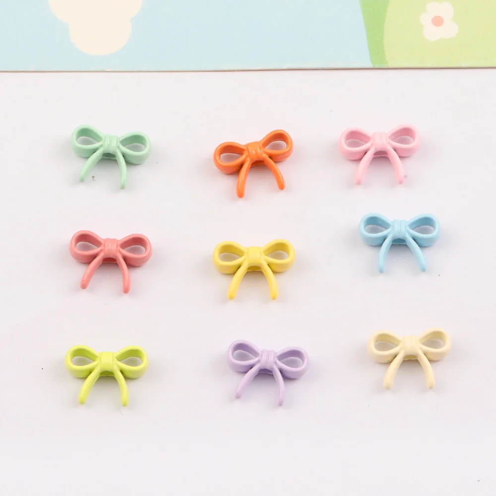 

Cordial Design 200Pcs 10*14MM Alloy Beads/Hand Made/Paint Effect/Jewelry Findings & Components/Bowknot Shape/DIY Beads #16533