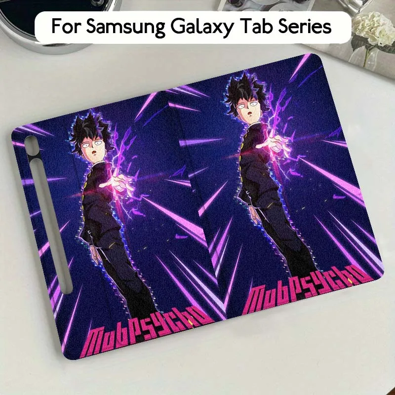 

Mob Psycho 100 Popular Art For Samsung Galaxy Tab S9 S10 S6 S7 S8 FE Plus Lite Inch Foldable Cover Tablet Case