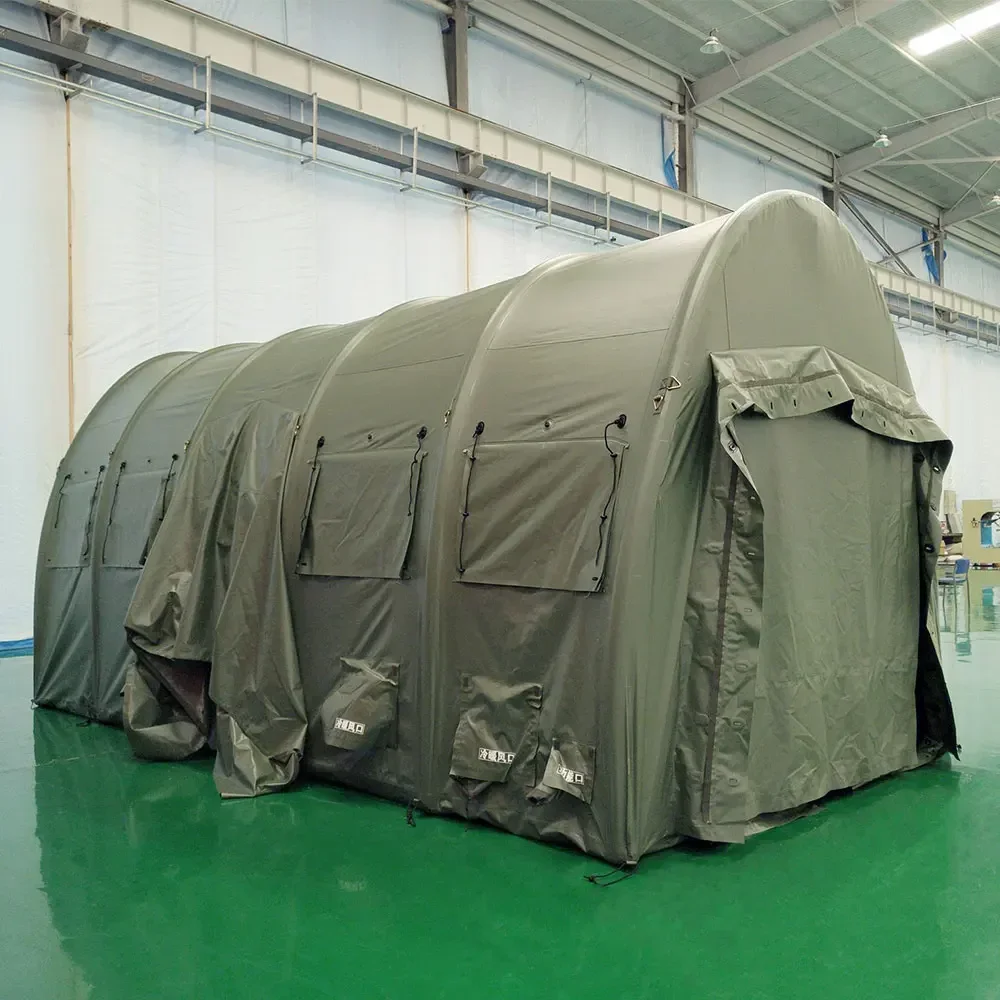 Tenda a pressione gonfiabile di emergenza in PVC ermetico di primo soccorso di salvataggio medico in caso di catastrofe, costruzione, decontaminazione, disinfettante