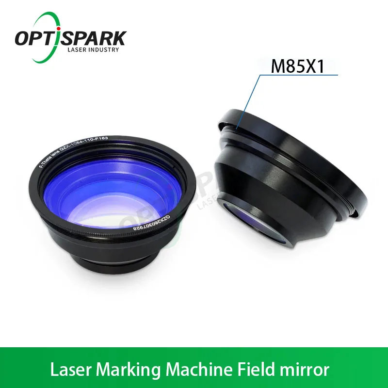 OPTISPARK F-theta Scan Lens Field Lens 1064nm 70x70 - 300x300 F100-420mm for 1064nm YAG Optical Fiber Laser Marking Machine Part
