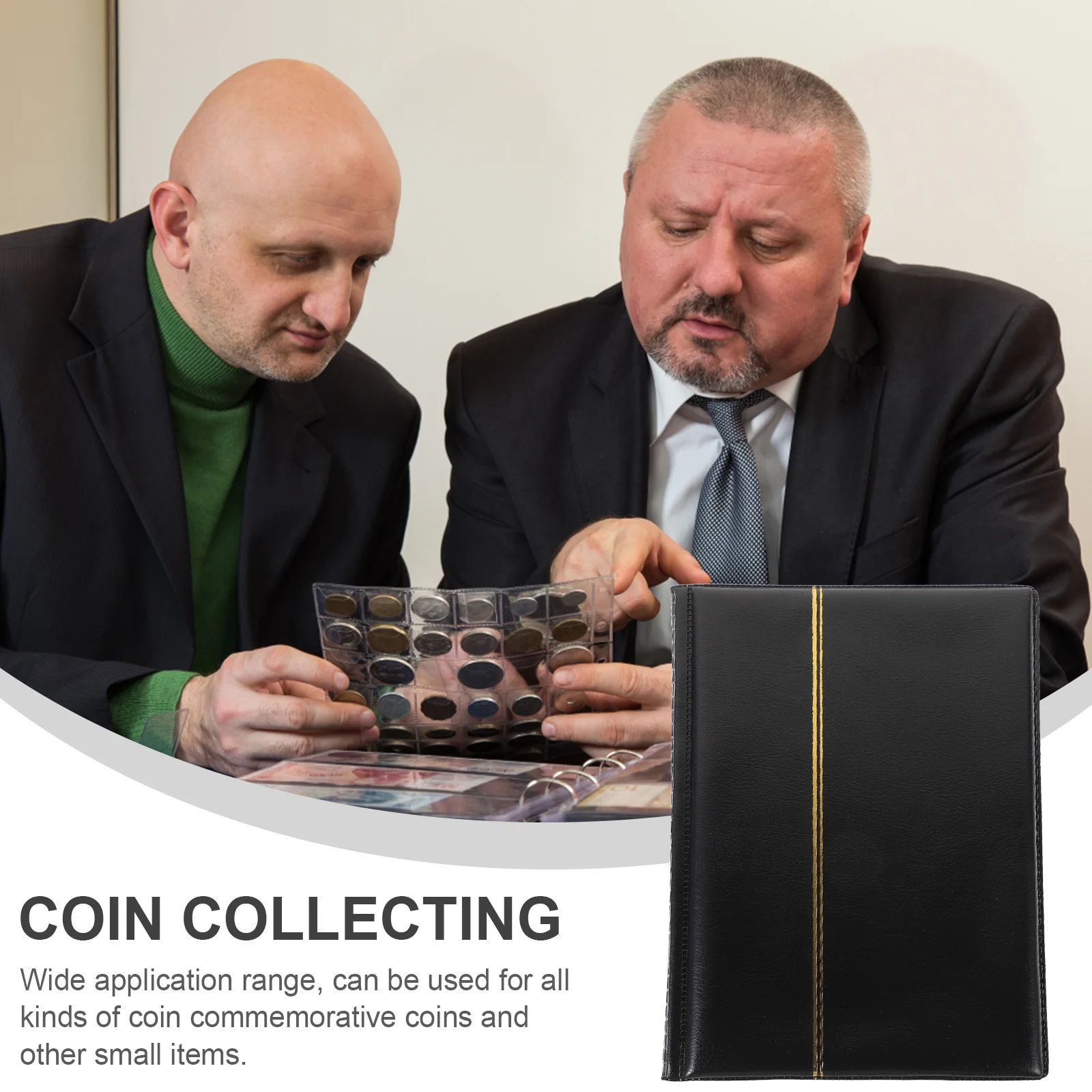 Coin Collection Book 10 Pages Large Small Grids Hold 250 Coins Transparent Gift Books for Collectors